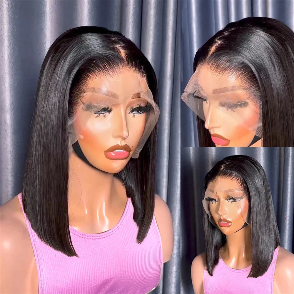 Straight Bob Wig 13x4 Lace Front Human Hair