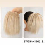 Blonde Straight Hair Bun Extension
