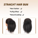 Straight Hair Bun Extension