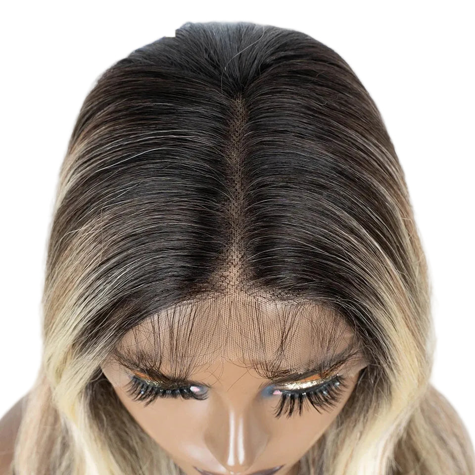 Straight Lace Wig With Baby Hair Synthetic Lace Front Wigs