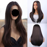 Straight Synthetic Wig  22" Brown 