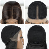 Straight Synthetic Wig  22" Brown cap