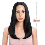 Straight Synthetic Wig  22" Brown off black