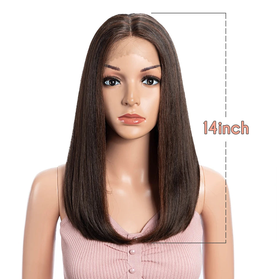 Straight Synthetic Wig  22" Brown brown 