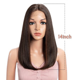 Straight Synthetic Wig  22" Brown brown 