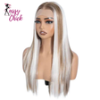 Streaks Straight 13X6 Synthetic Lace Front Wig Sassy Chick Logo