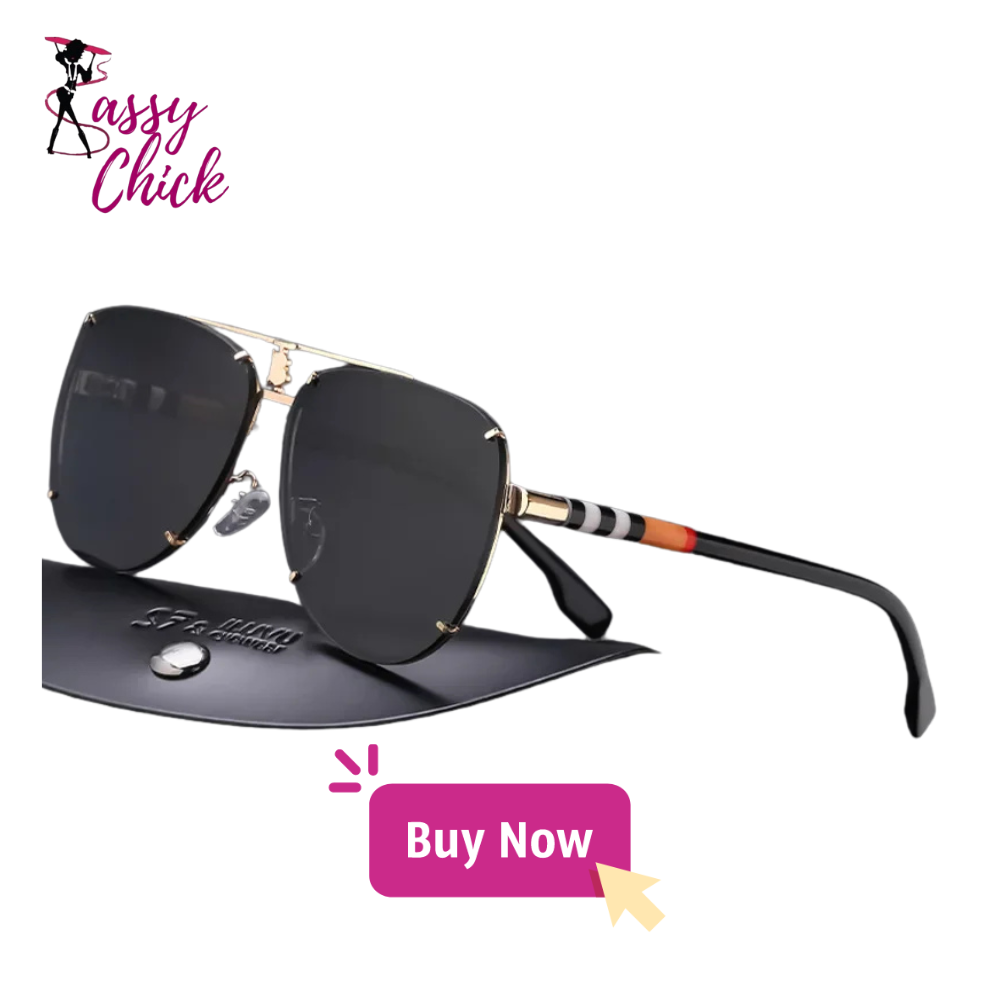 Stripe Double Beam Cool Driving Design Sunglasses