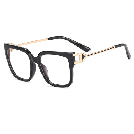 Stripe Mirror Colorful Oversized Anti Blue Glasses