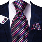 multi color small square design necktie 