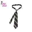 Stripes Jacquard Woven 8CM Necktie Sassy Chick Logo