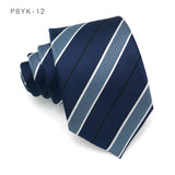 Blue Stripes Jacquard Woven 8CM Necktie