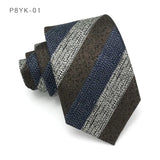 Brown Stripes Jacquard Woven 8CM Necktie