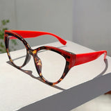 Red Stylish Cat Eye on-prescription Eyeglasses