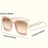 Size of Stylish Chic Square Gradient Lens Eyewear