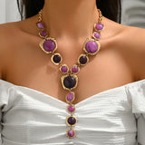 Stylish Chunky Geometric Y-shaped Long Necklace