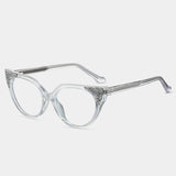 transparent whit lens reading glasses 