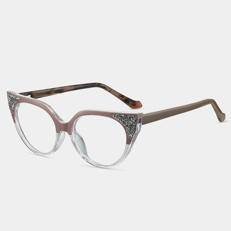 beige rim reading glasses 