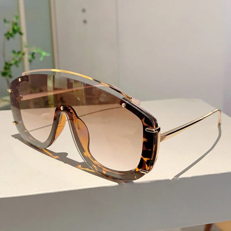 Leopard Stylish Gradient Outdoor Sunglasses