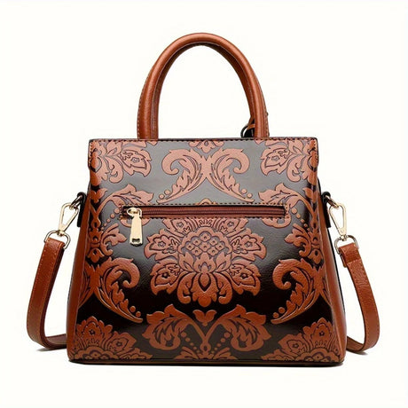 Back of Stylish Multi-layer Shoulder Bag