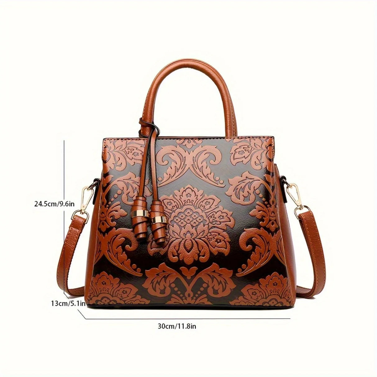 Size of Stylish Multi-layer Shoulder Bag