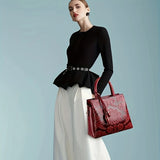 Model Using Stylish Multi-layer Shoulder Bag