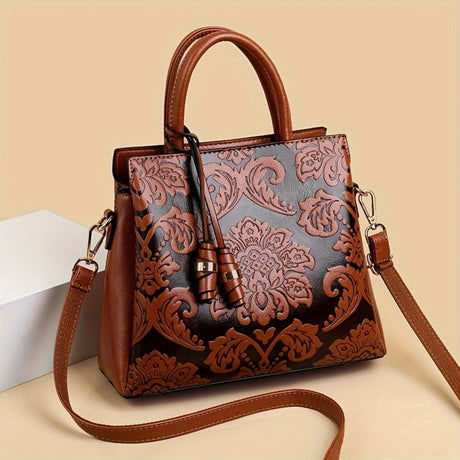 Brown Stylish Multi-layer Shoulder Bag