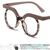 Beige frame reading glasses 