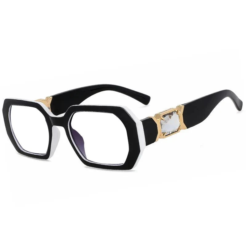 Stylish Square Anti-Reflective Eyewear black