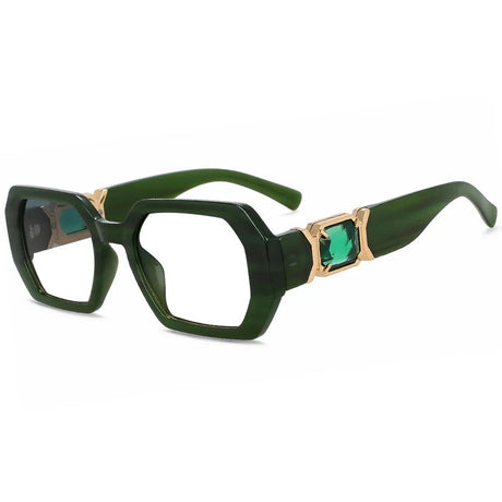 Stylish Square Anti-Reflective Eyewear green