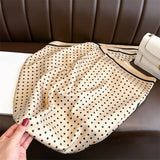 Summer Elegant 90cm Twill Silk Square Hair Scarf