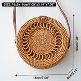Summer Rattan Handmade Bag