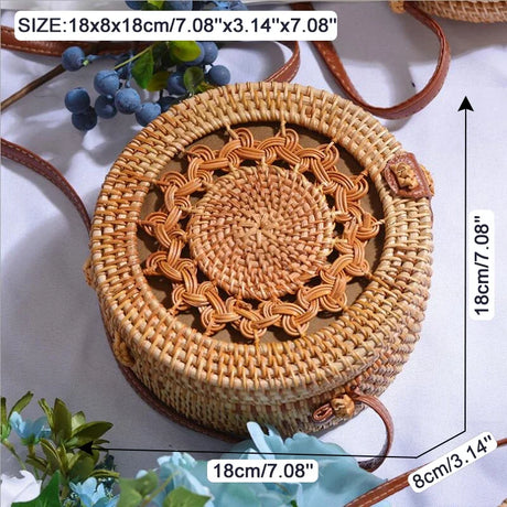 Summer Rattan Handmade Bag
