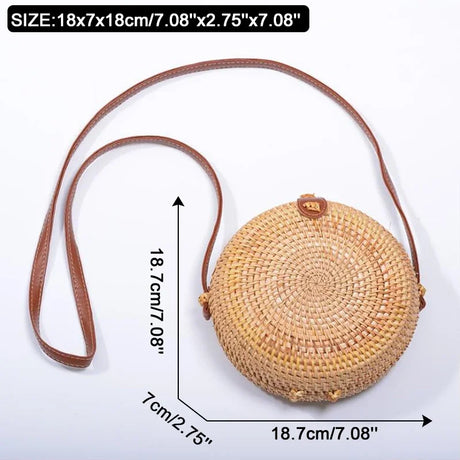 Summer Rattan Handmade Bag