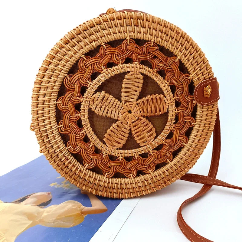 Summer Rattan Handmade Bag