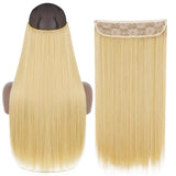 Synthetic No Clip Wave Hair Extensions blonde