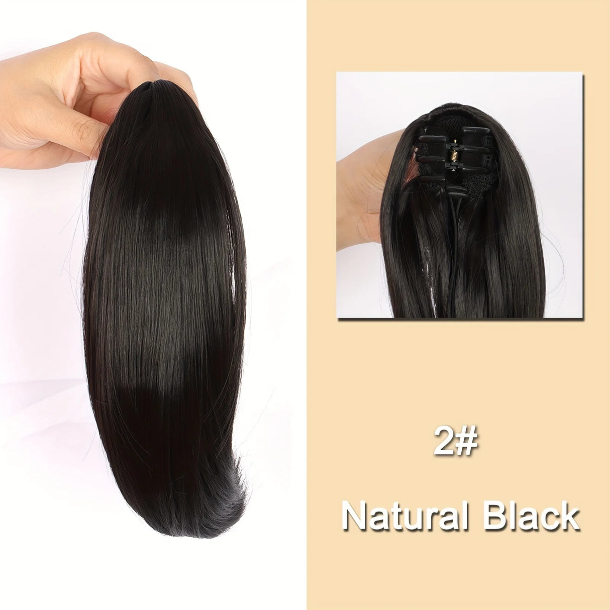 Synthetic 12Inch Ponytail Clip In Hair Extension