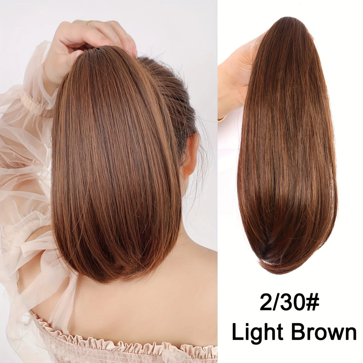 Synthetic 12Inch Ponytail Clip In Hair Extension