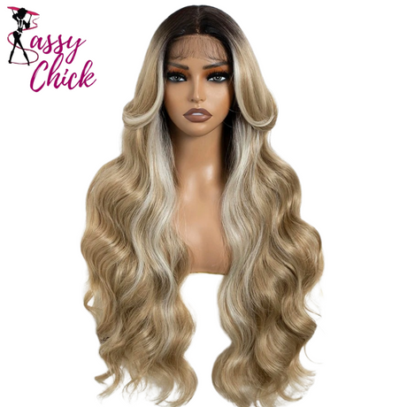 Synthetic Body Wave Lace Front Wig Sassy Chick Logo