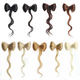 Collection of Synthetic Bowknot Claw Long Curly Wavy Ponytail Extensions