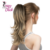 Synthetic Claw Clip In Ponytail Hair 14" Sassy Chick Logo