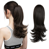 Synthetic Claw Clip In Ponytail Hair 14" black