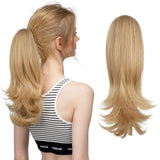 Synthetic Claw Clip In Ponytail Hair 14" golden blonde 