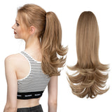 Synthetic Claw Clip In Ponytail Hair 14" ash blonde