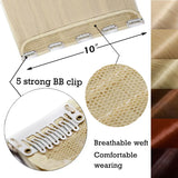 Synthetic Clip in Hair Extensions Natural Straight Long clip