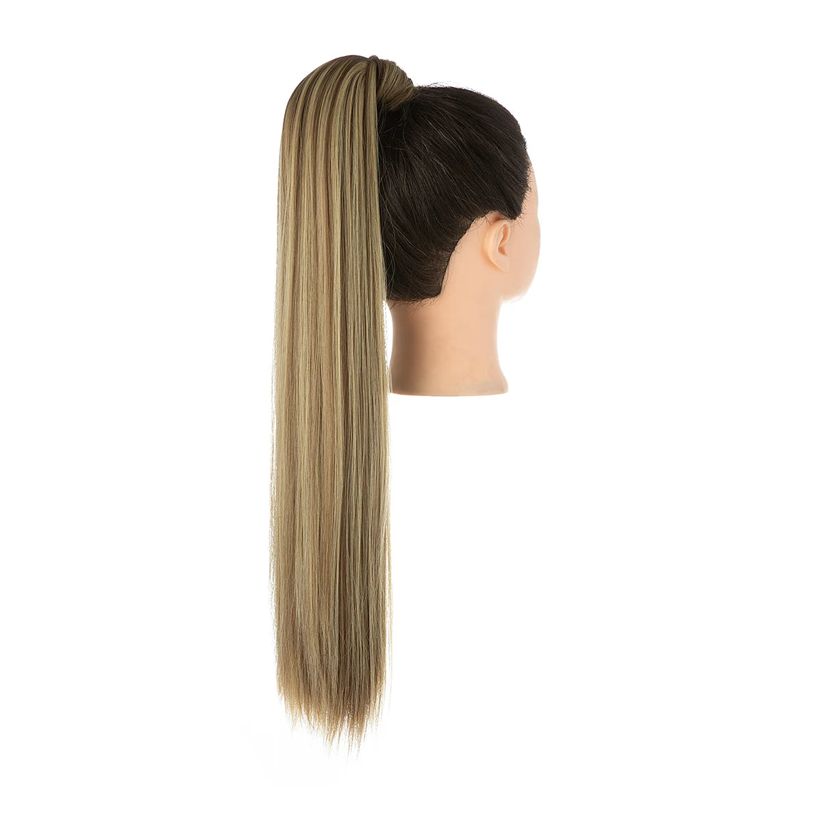 Synthetic Clip in Ponytail Wrap Around Pony Tail ash blonde