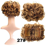 Synthetic Curly Messy Hair Bun Pad Hair Extension brown