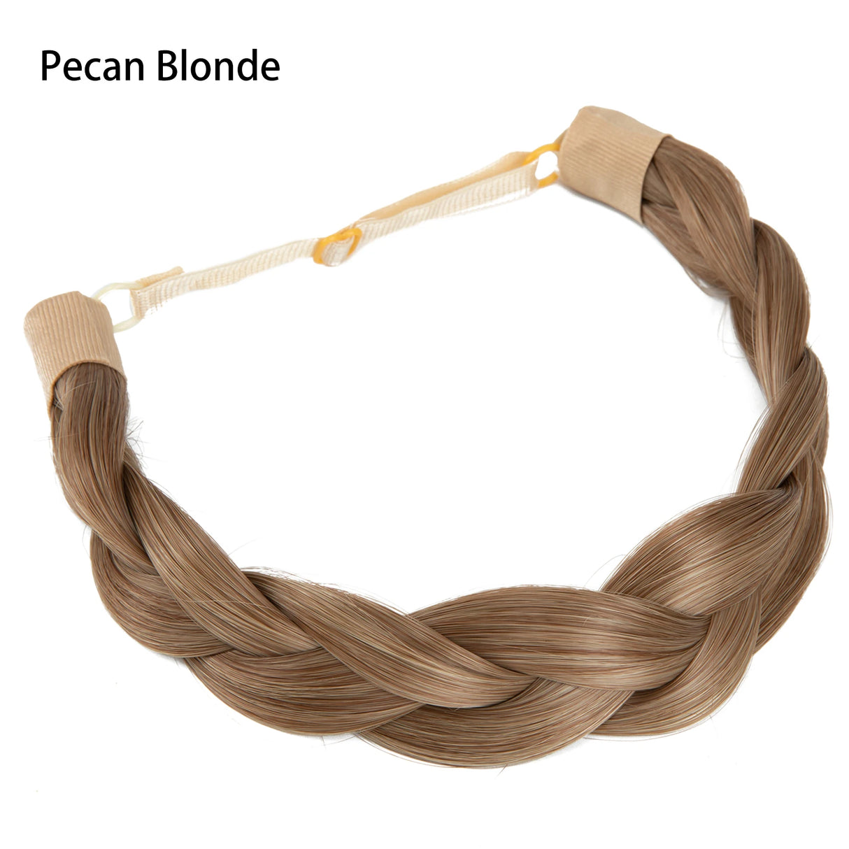 Synthetic Fishtail Braid Hairband Bohemian Style pecan blonde