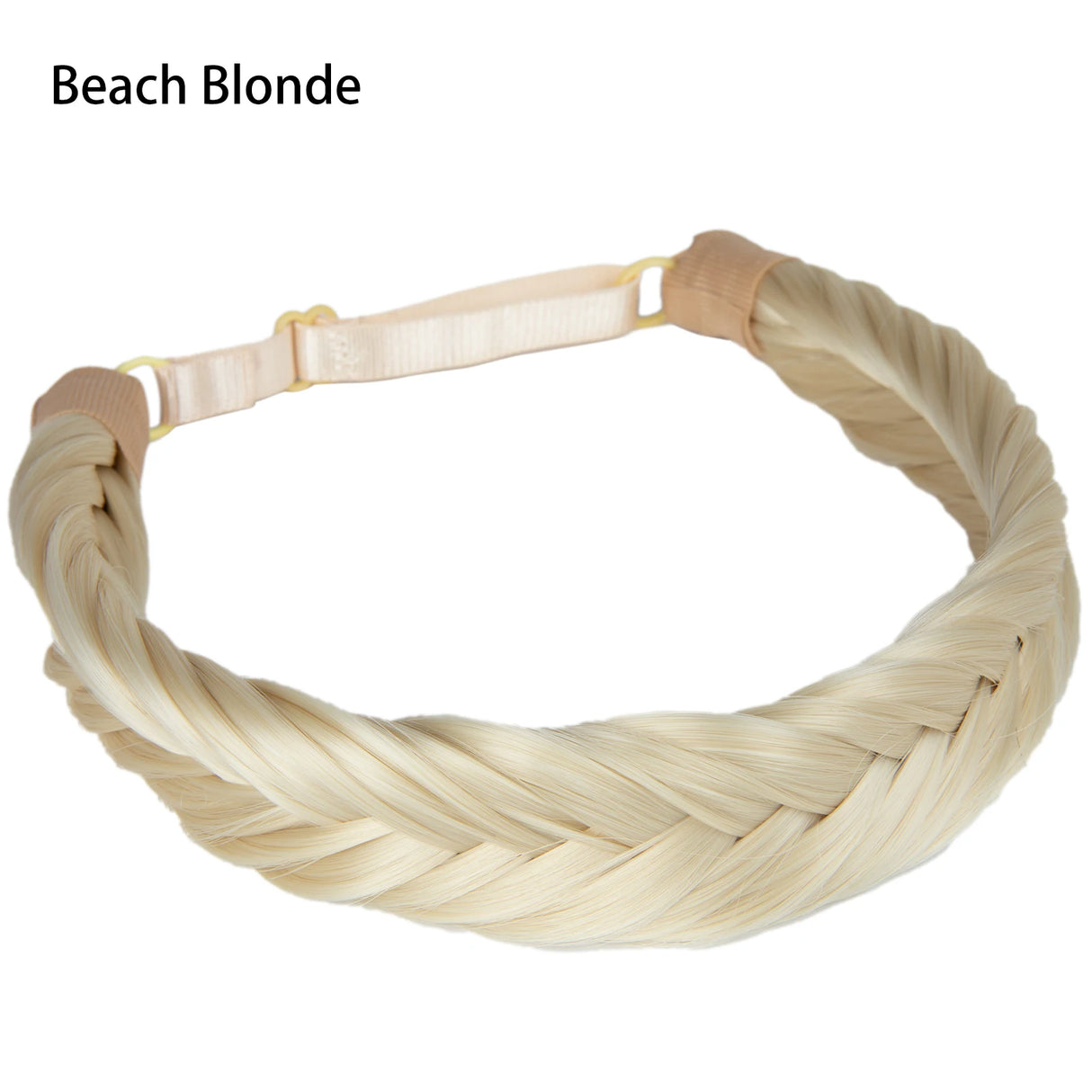 Synthetic Fishtail Braid Hairband Bohemian Style beach blonde