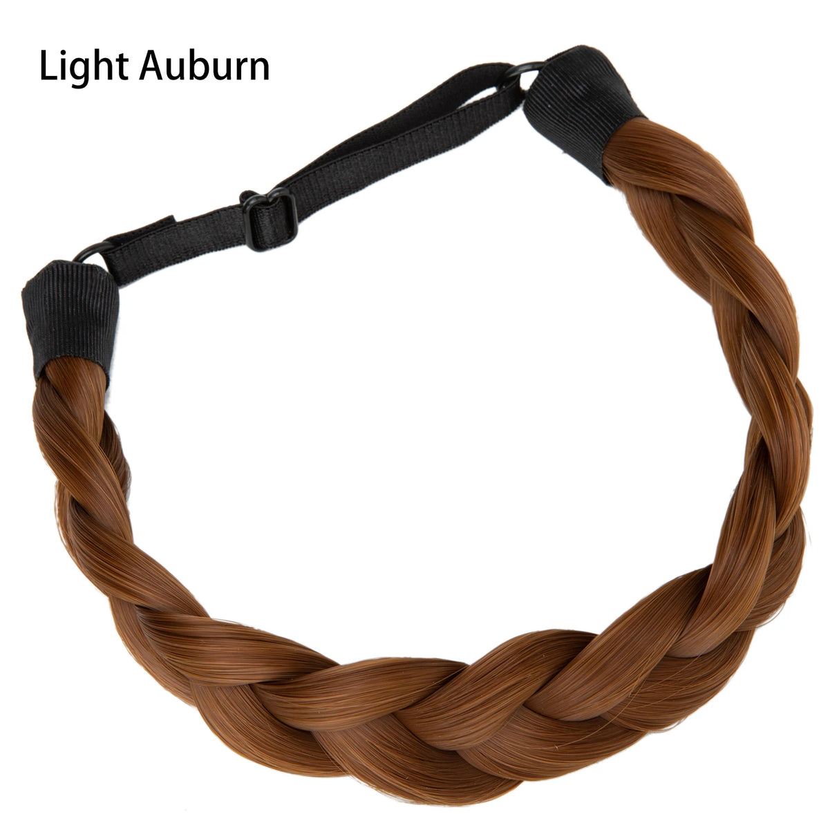 Synthetic Fishtail Braid Hairband Bohemian Style light auburn 