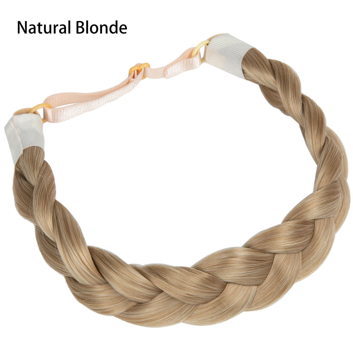 Synthetic Fishtail Braid Hairband Bohemian Style natural blonde
